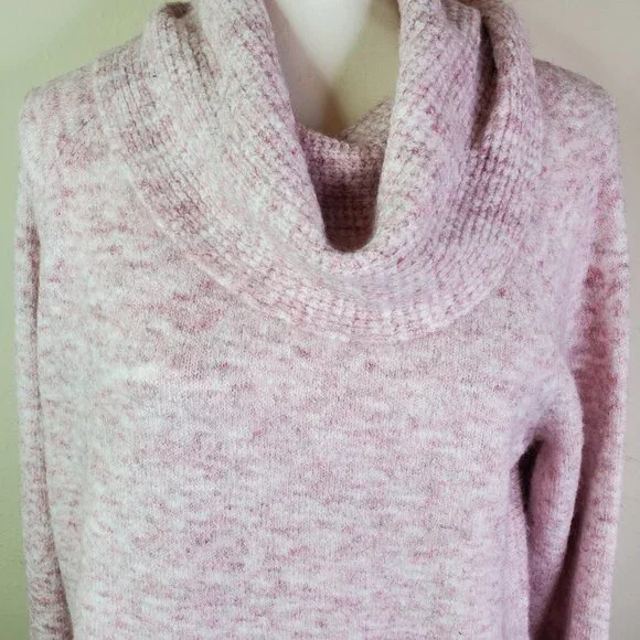 Style & Co. Womens Pink Blush Cowlneck Sweater PL - Picture 5 of 10